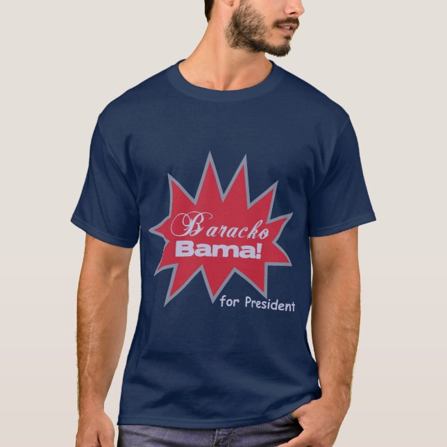 Baracko Bama för president T-shirt (Framsida)