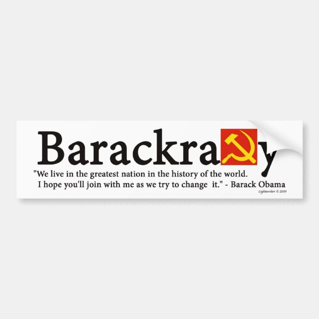 Barackracy bildekal (Framsidan)