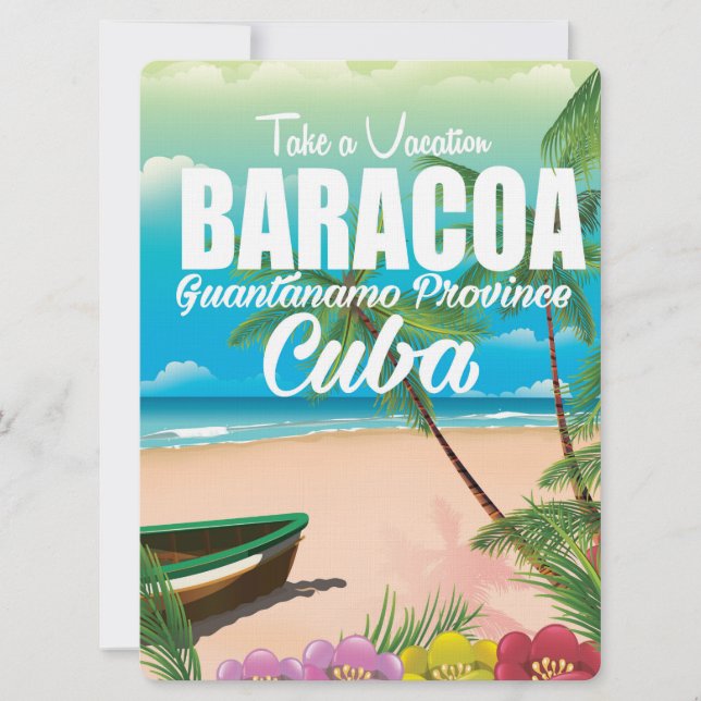 Baracoa Guantánamo Prov Kuba semesteravslappningsa Inbjudningar (Framsida)