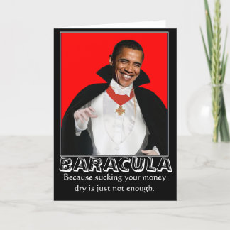 Baracula Halloween kort