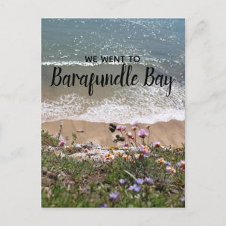 Barafundle Bay Pembrokeshire Wales Landskap Foto Vykort