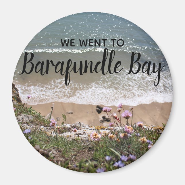 Barafundle Bay Pembrokeshire Wales Ligcape Photo Magnet (Framsidan)