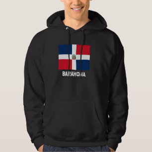 Barahona Dominikanska republiken Flagga Emblem Esc Hoodie
