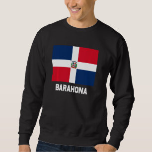 Barahona Dominikanska republiken Flagga Emblem Esc Lång Ärmad Tröja