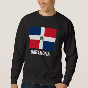 Barahona Dominikanska republiken Flagga Emblem Esc Lång Ärmad Tröja