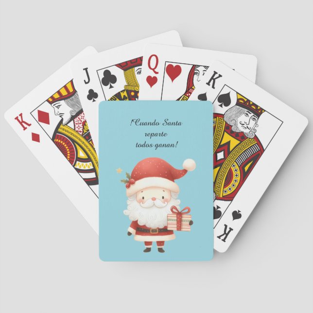 Barajas de Cartas Santa Claus Casinokort (Baksidan)