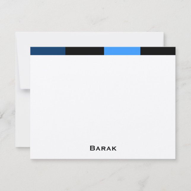Barak-anpassningsbarnas tack var pappert anteckningskort (Framsida)