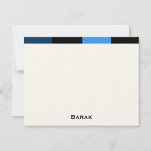 Barak-anpassningsbarnas tack var pappert anteckningskort