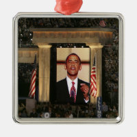 Barak Obama talar på den sista kvällen av