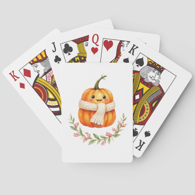 Baralho com design "Abobrinha Feliz".  Casinokort (Baksidan)