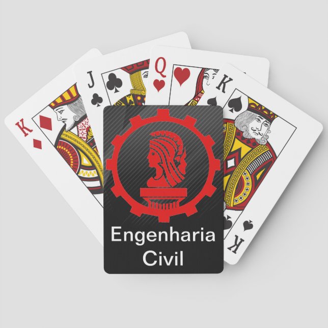 Baralho Poker Engenharia Civil Casinokort (Baksidan)