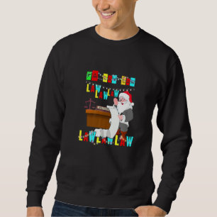 Bäran Santa Hat Fa Law L Lång Ärmad Tröja