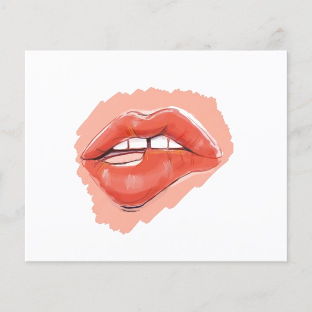 Bärande av teaserläppar flygblad (Framsidan)