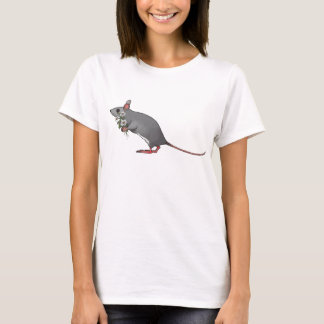 Bärande bukett för gullig mus av daisy t-shirt