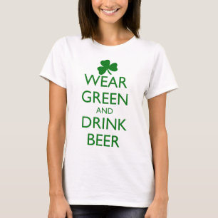 BÄRANS GRÖNT OCH DRYCKÖR T SHIRT