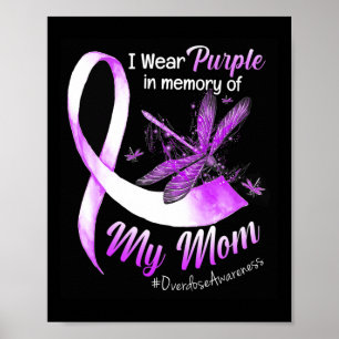 Bärans Lila till minne av min Mamma överdoseringsm Poster