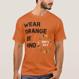 bärans orange är en vänlig enhetsdag t shirt