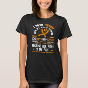 Bärans Orange för min bästa vän Många Scelrosis T Shirt