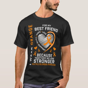 Bärans Orange för min bästa vän Många Sclerosis T Shirt