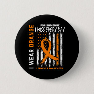 Bärans Orange till någon jag missar Leukemia-medve Knapp