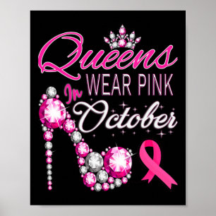 Bärans Rosa i oktober Medvetenhet om bröstcancer K Poster