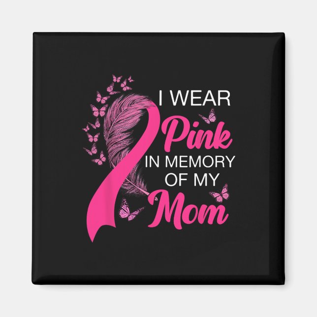Bärans Rosa till minne av min bröstcancer i Mamma Magnet (Framsidan)