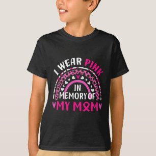 Bärans Rosa till minne av min bröstcancer i Mamma T Shirt