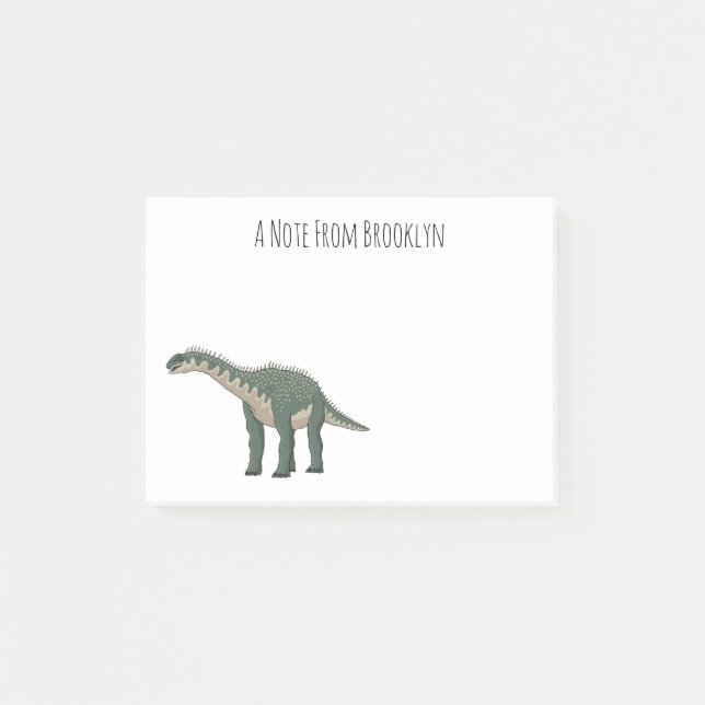 Barapasaurus serieillustration post-it block (Framsida)