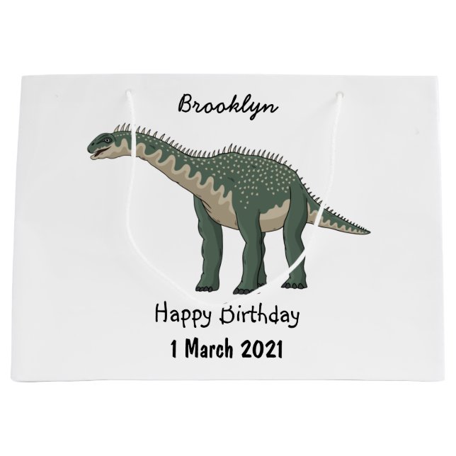 Barapasaurus tecknad illustration (Framsidan)