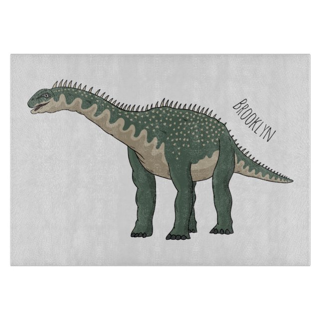 Barapasaurus tecknad illustration (Framsidan)