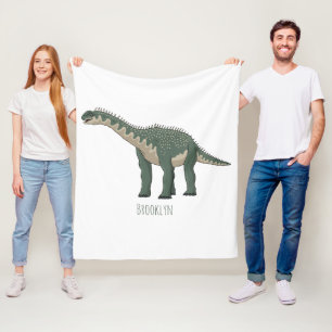Barapasaurus tecknad illustration fleecefilt