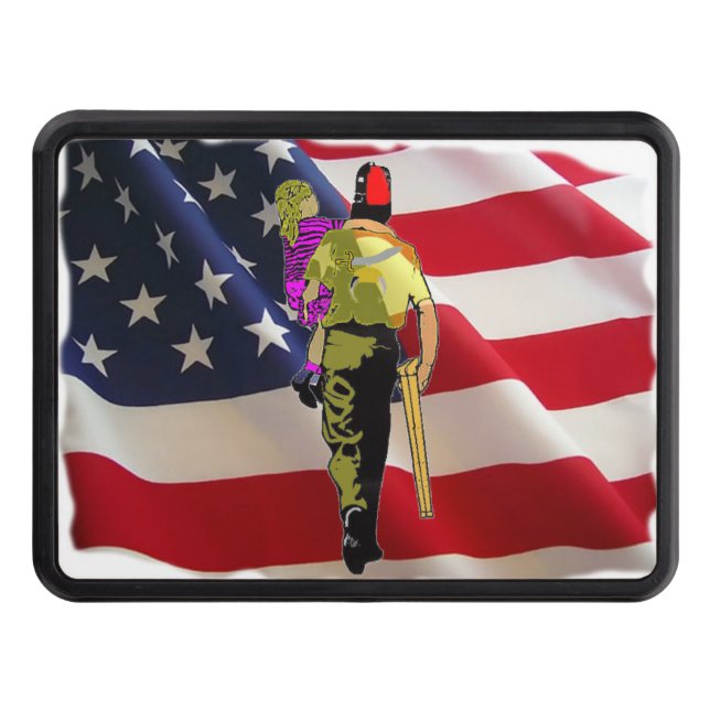 Bärarbärande barn skydd för dragkrok (Framsidan)