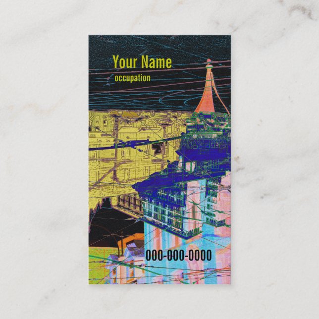 bärare arkitekt, märkes- visitkort (Framsida)