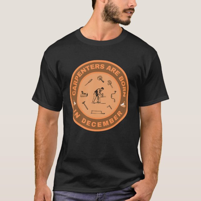 Bärare föds i december, alternativt design t shirt (Framsida)