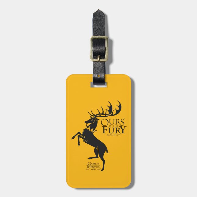Baratheon Sigil - Ours är Fury Bagagebricka (Vertikal Framsida)