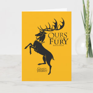 Baratheon Sigil - Ours är Fury Kort