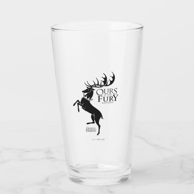Baratheon Sigil - Ours is the Fury Glaskopp (Framsida)
