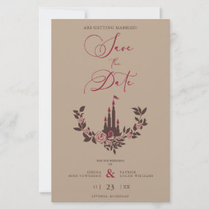 Barato de hadas Romántico Castillo de Garland Boda