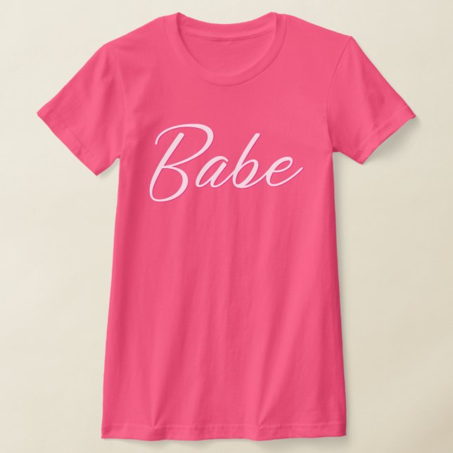 BARB Shock rosa Doll Thmet Bride Babe Bachelorette T Shirt (Laydown)