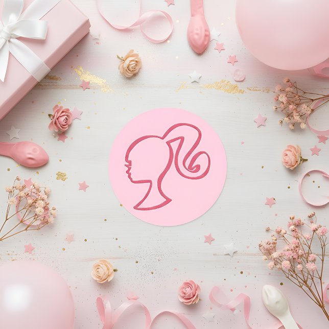 Barb Sticker Runt Klistermärke (Skapare uppladdad)