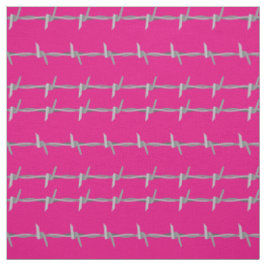 Barb Wire Mönster på Rosa Tyg