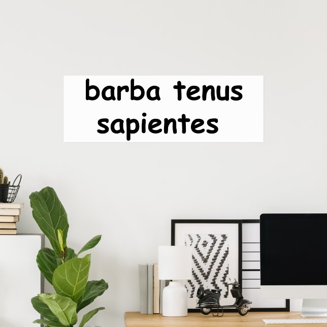 barba tenus sapientes poster (Hemmakontoret)