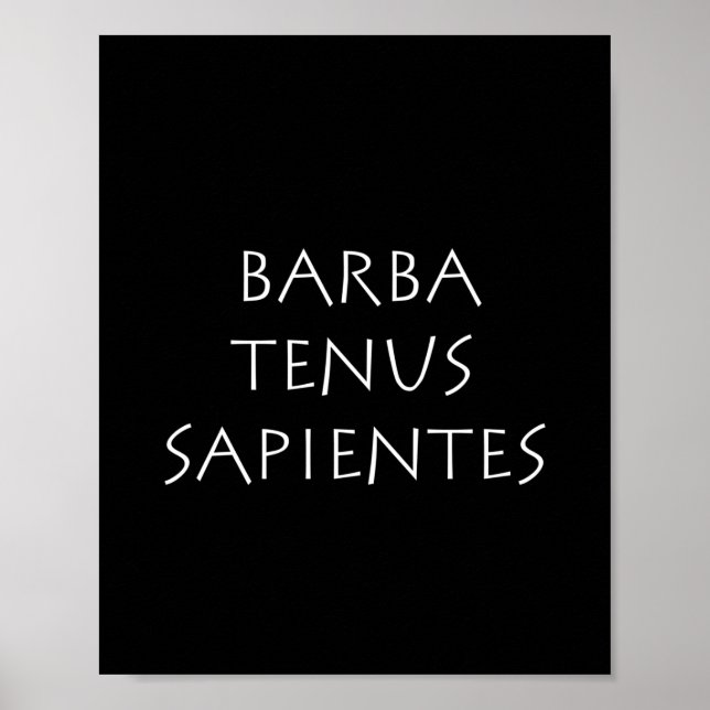 Barba tenus sapientes poster (Framsidan)