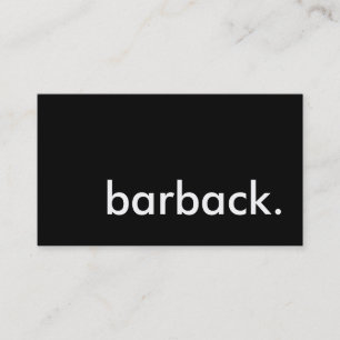 barback. visitkort