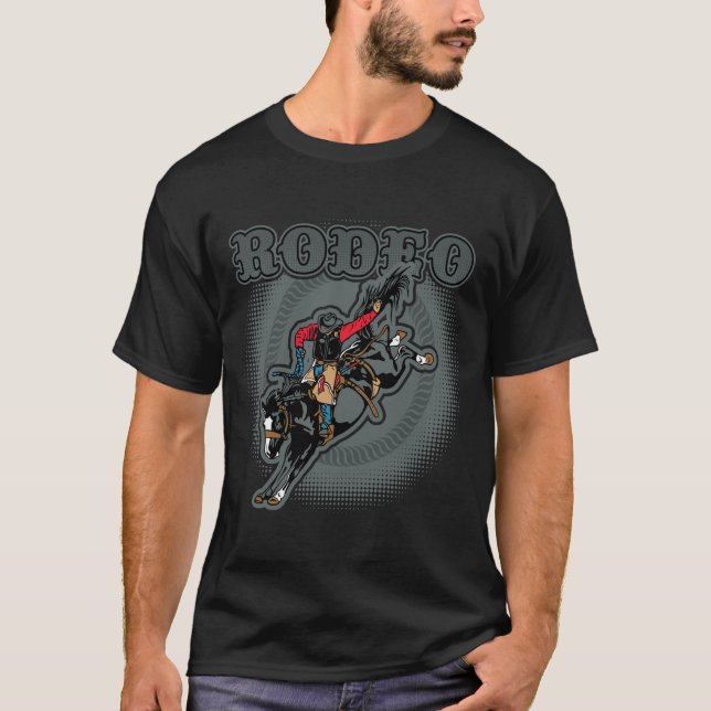 Barbackaa Broncryttare för Rodeo T Shirt (Framsida)