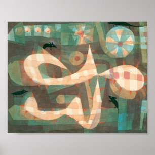 Barbäddnos med möss: Paul Klee 1923 Poster
