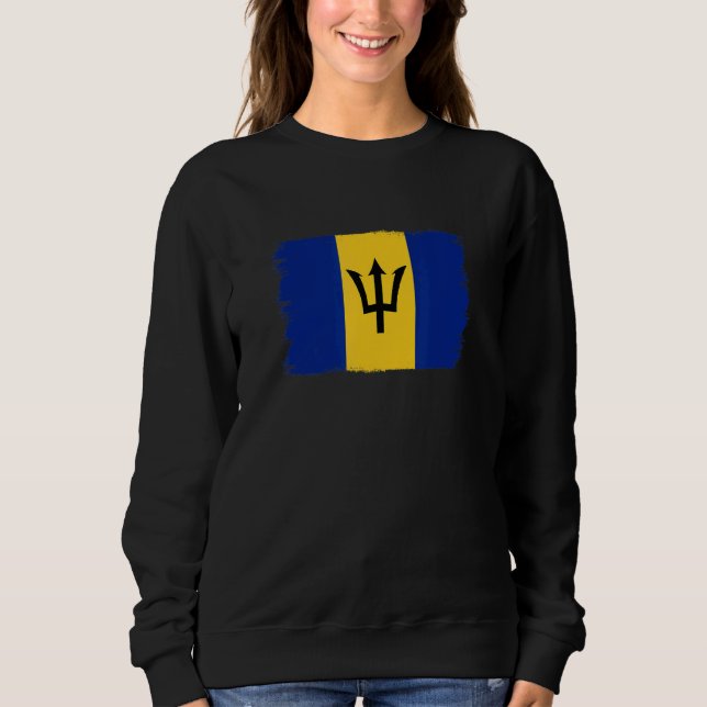 Barbadian Flag Barbados T Shirt (Framsida)