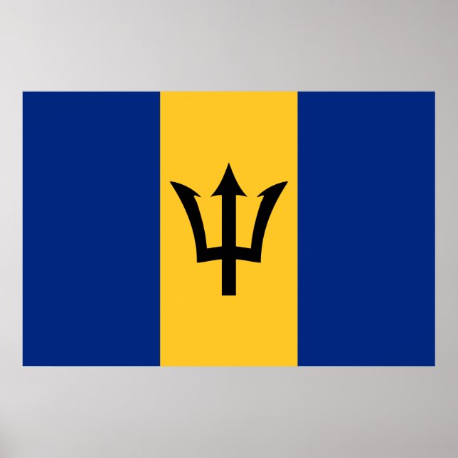 Barbadian Flagga (Barbados) (Bajan) Poster (Framsidan)