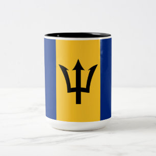 Barbadian Flagga (Barbados) (Bajan) Två-Tonad Mugg
