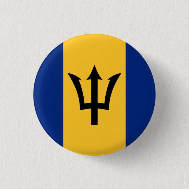 Barbadian Flagga, Flagga of Barbados Knapp (Framsida)
